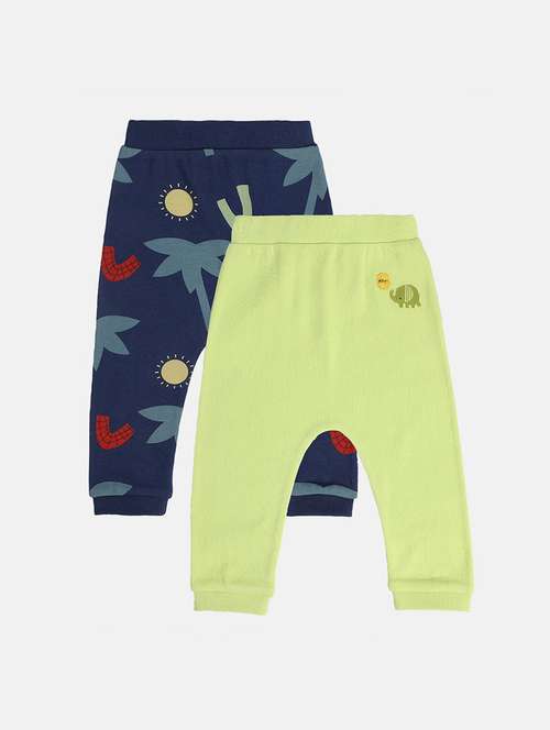 boys pack of 2 mid rise jogger - 22093417 - Very Small Image - 1