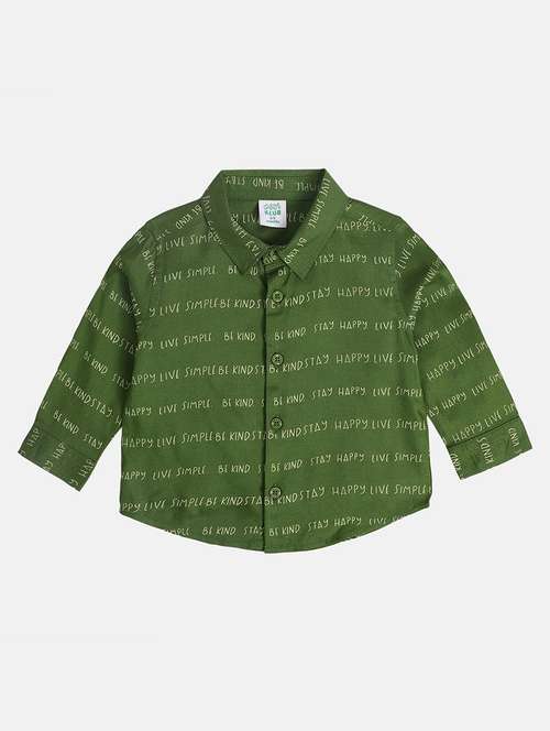 boys printed long sleeve collared shirt - 22093491 - Very Small Image - 1