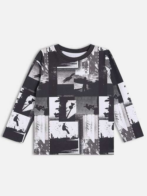 boys printed long sleeve t-shirt - 22093543 - Very Small Image - 1