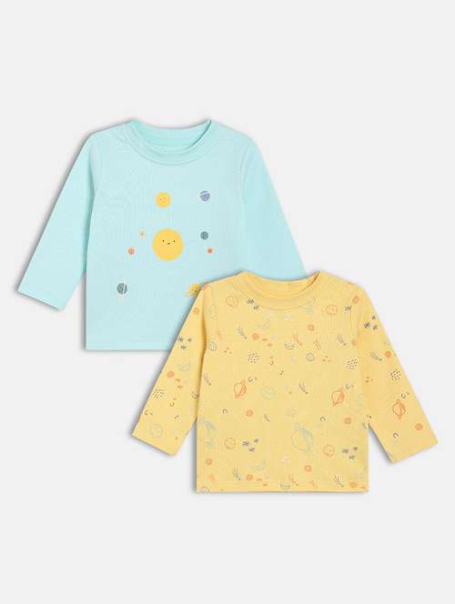 boys pack of 2 printed long sleeve t-shirt - 22093557 - Very Small Image - 1