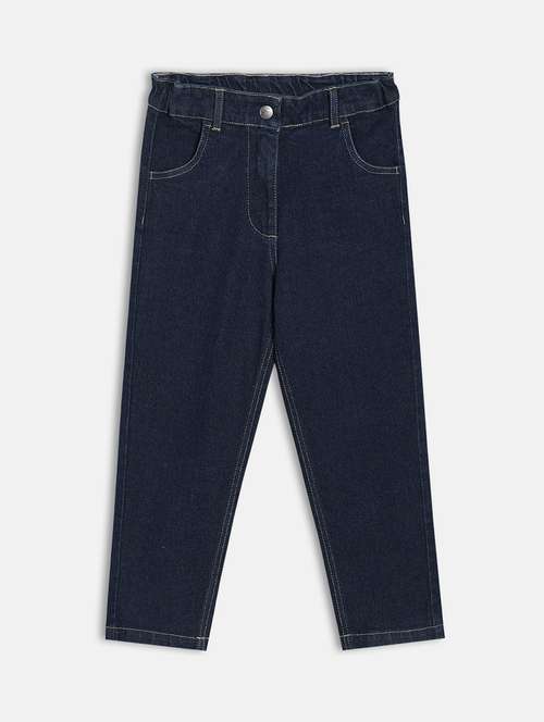 girls solid mid rise slim fit jeans - 22093726 - Very Small Image - 1