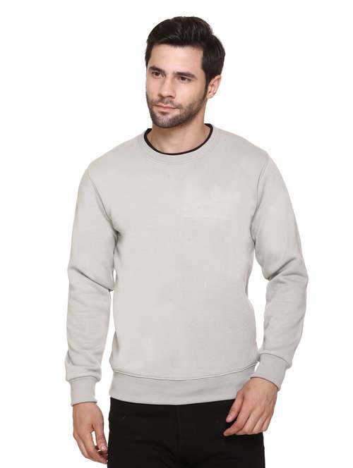 men solid long sleeve regular fit sweatshirt - 22101732 - Very Small Image - 1