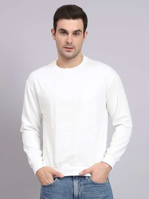 men solid long sleeve regular fit sweatshirt - 22101756 - Very Small Image - 1