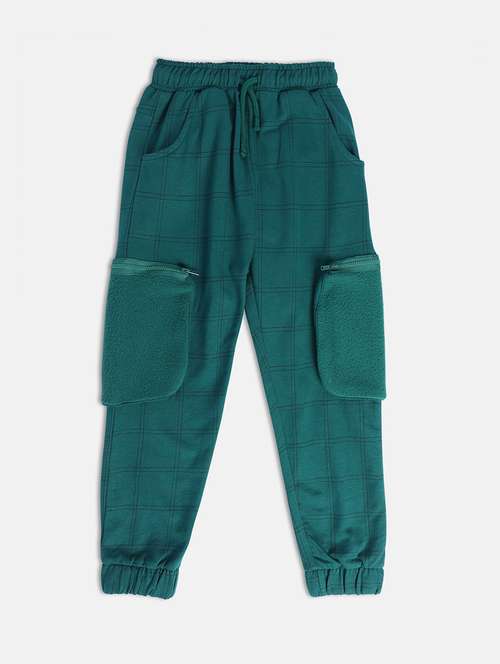 boys checkered mid rise jogger - 22106667 - Very Small Image - 1