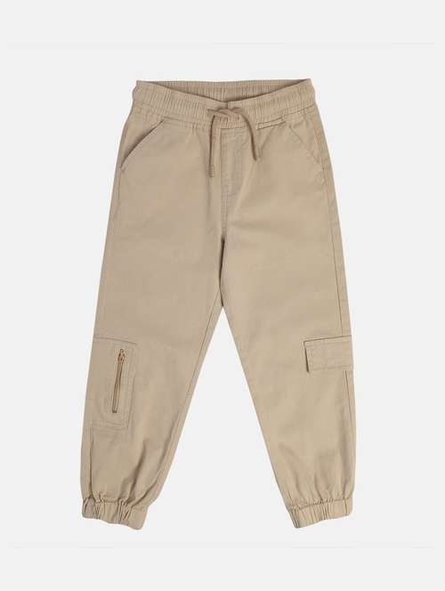boys solid mid rise jogger - 22106786 - Very Small Image - 1