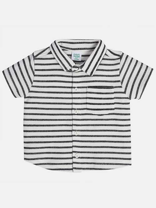 boys striped short sleeve casual shirt - 22106870 - Very Small Image - 1