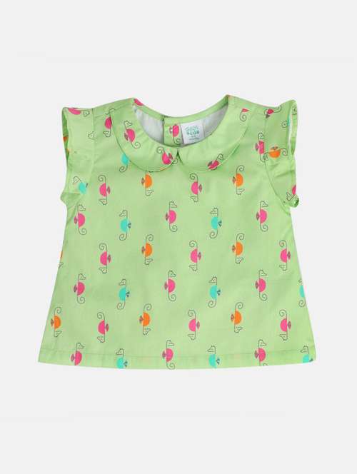 girls printed sleeveless top - 22108510 - Very Small Image - 1