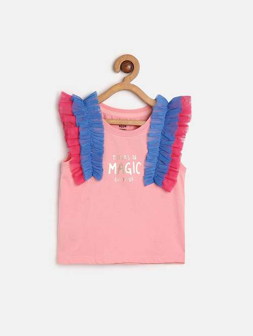 girls typographic sleeveless top - 22109343 - Very Small Image - 1