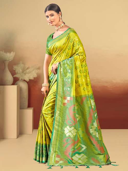 women self design banarasi saree with blouse - 22140230 - Very Small Image - 1