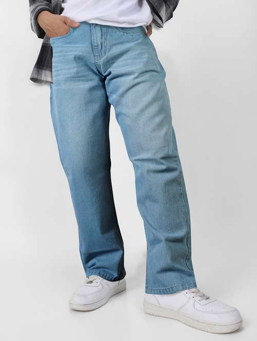 men washed mid rise full length jean - 22141604 - Very Small Image - 1