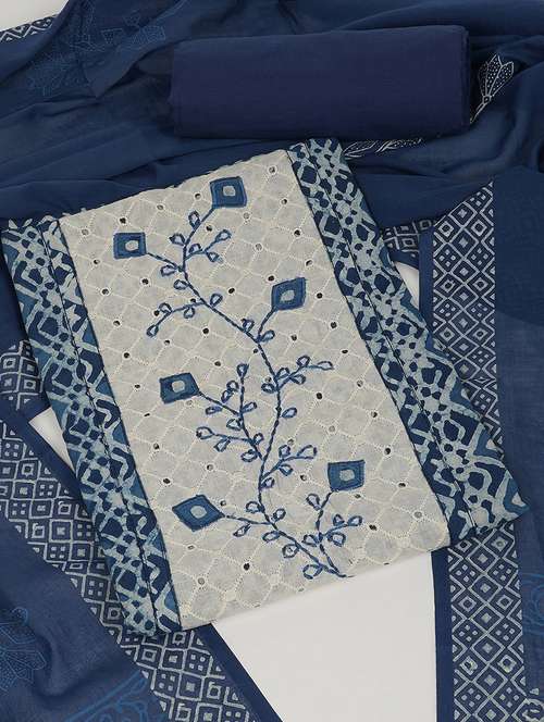 women printed unstitched suit set - 22142476 - Very Small Image - 1