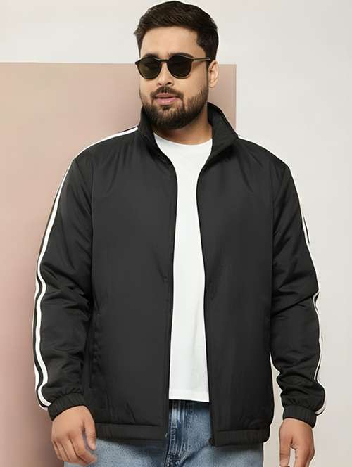 men taped long sleeve lightweight bomber jacket - 22143671 - Very Small Image - 1