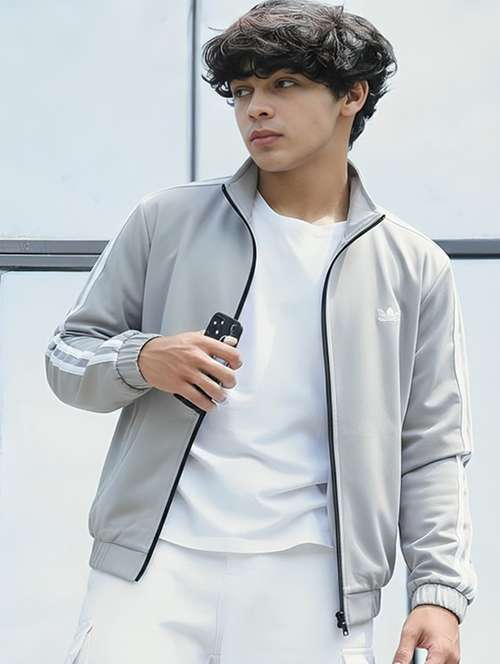 men taped long sleeve lightweight bomber jacket - 22143681 - Very Small Image - 1