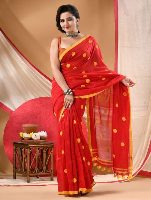 women polka dot printed saree - 22144963 - Very Small Image - 1