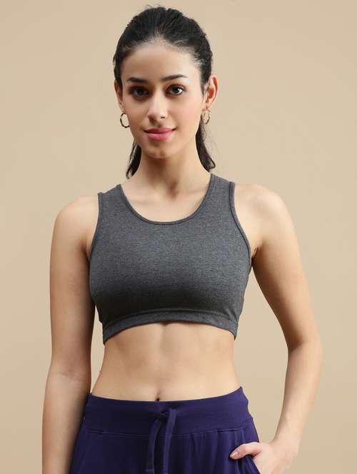 women solid sleeveless crop top - 22146897 - Very Small Image - 1