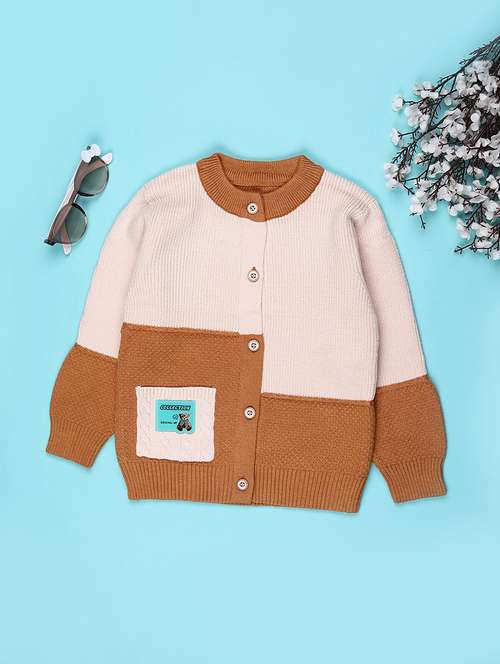boys color block long sleeve sweater - 22155279 - Very Small Image - 1