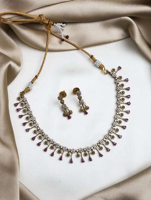 red alloy necklaces and earring - 22181261 - Very Small Image - 1