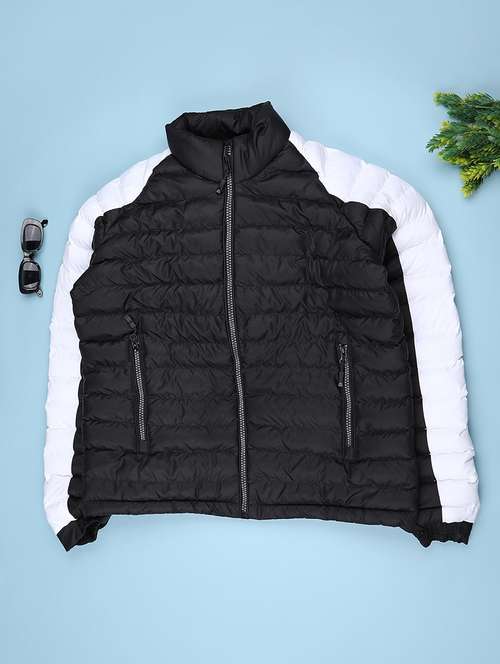 boys color blocked long sleeve quilted jacket - 22181513 - Very Small Image - 1