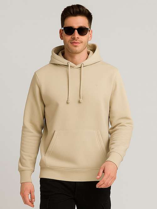 beige fleece plain sweatshirt - 22227207 - Very Small Image - 1