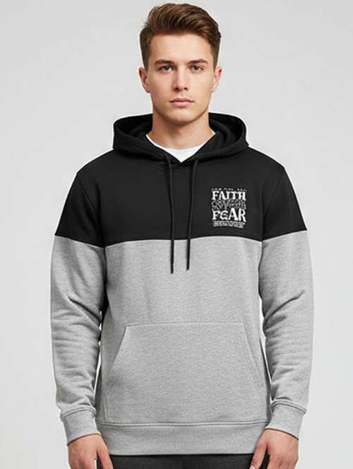 men color block long sleeve regular fit sweatshirt - 22227269 - Very Small Image - 1