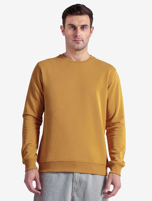 men solid long sleeve regular fit sweatshirt - 22243974 - Very Small Image - 1