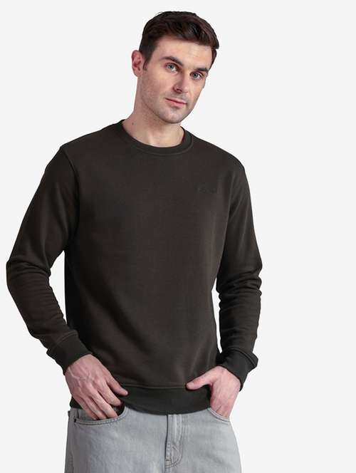 men solid long sleeve regular fit sweatshirt - 22243976 - Very Small Image - 1