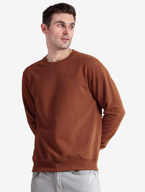 men solid long sleeve regular fit sweatshirt - 22243978 - Very Small Image - 1