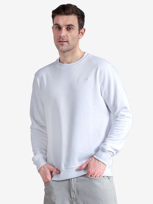 men solid long sleeve regular fit sweatshirt - 22243979 - Very Small Image - 1