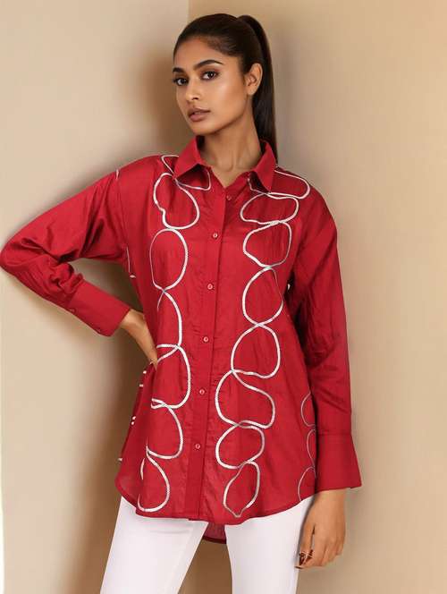 women collared long sleeve regular shirt - 22273754 - Very Small Image - 1