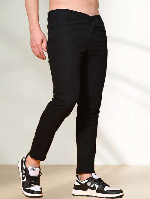 Men Plain Mid Rise Full Length Slim Fit Jeans - 22344588 - Very Small Image - 1