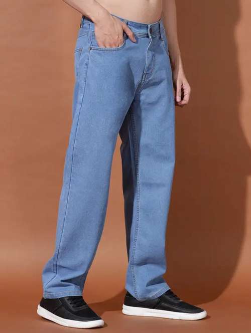 men solid mid rise relaxed fit jeans  - 22348933 - Very Small Image - 1