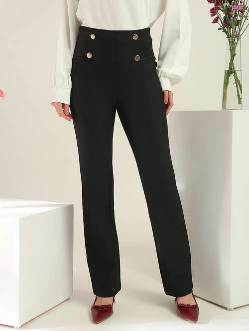 women black cotton jegging - 22438423 - Very Small Image - 1