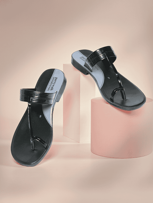 women solid slip on flat sandals - 22440671 - Very Small Image - 1