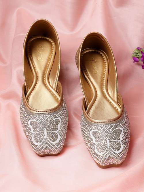 women embellished slip on mojari - 22440684 - Very Small Image - 1