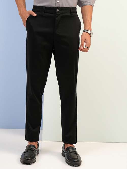 men cotton pleated casual trouser - 22462718 - Very Small Image - 1