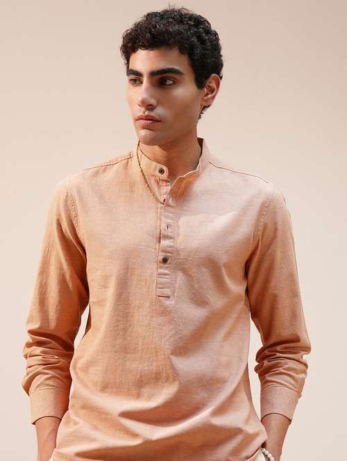 men solid long sleeve casual shirt - 22469764 - Very Small Image - 1