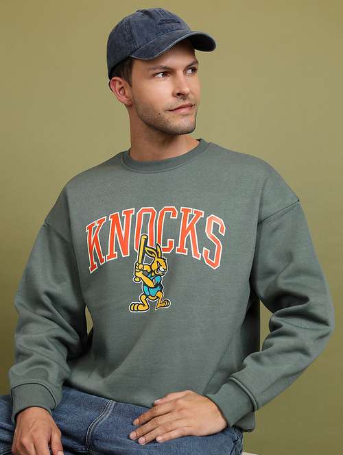 men printed long sleeve regular fit sweatshirt - 22504719 - Very Small Image - 1